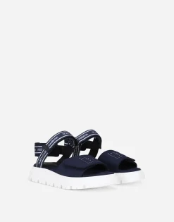 Technical fabric sandals with DG logo