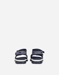Technical fabric sandals with DG logo