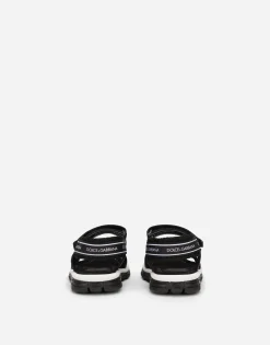 Technical fabric sandals with DG logo