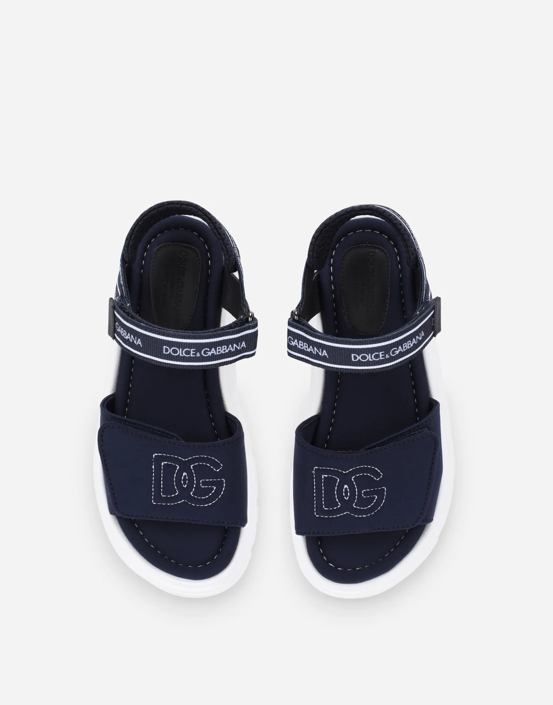 Technical fabric sandals with DG logo