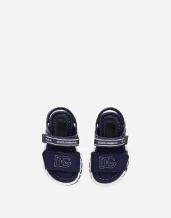 Technical fabric sandals with DG logo