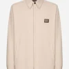 Technical fabric shirt with tag