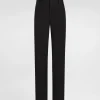 Technical gabardine tuxedo pants