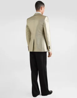 Technical gabardine tuxedo pants