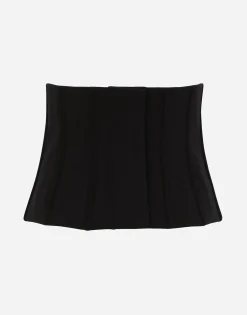 Technical jersey corset belt with DG tag