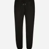 Technical jersey jogging pants with tag