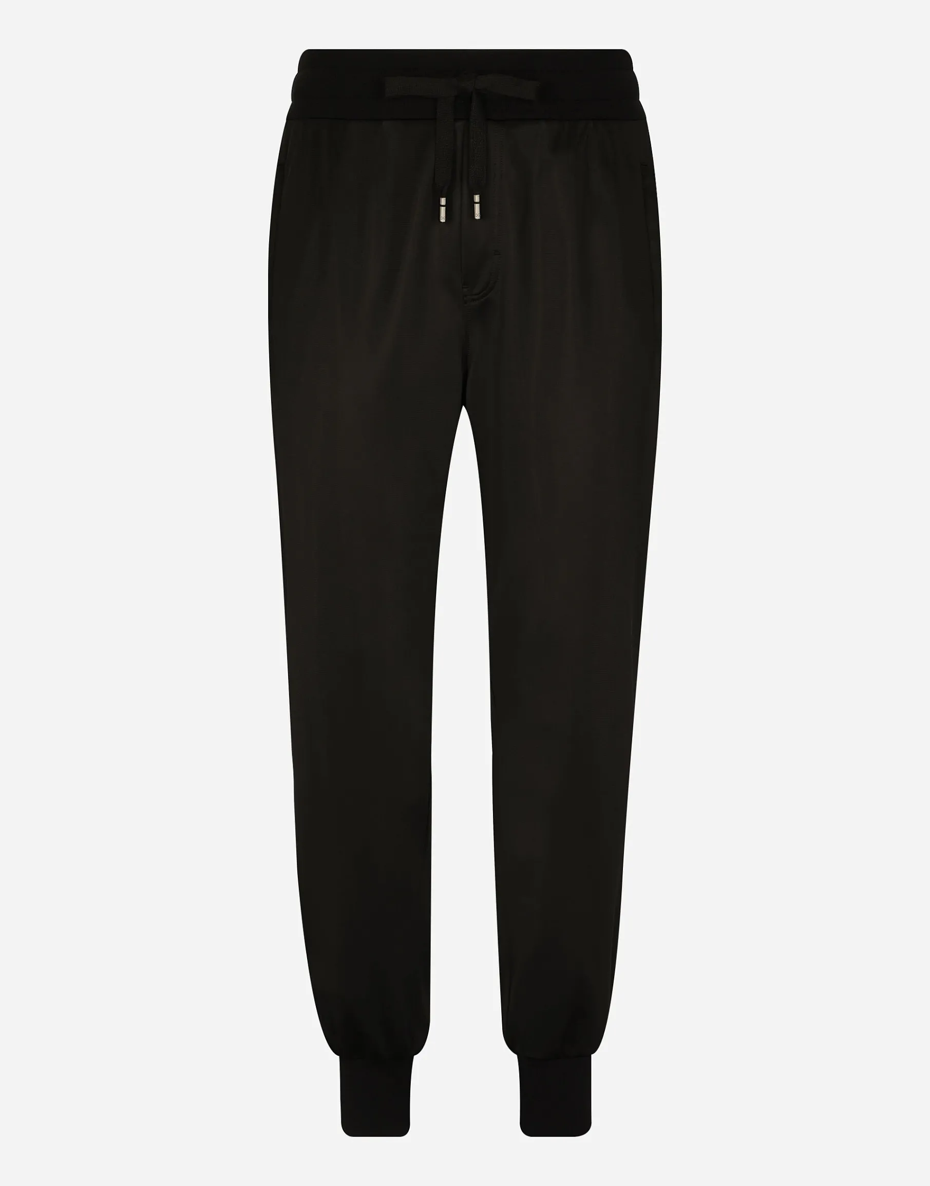 Technical jersey jogging pants with tag