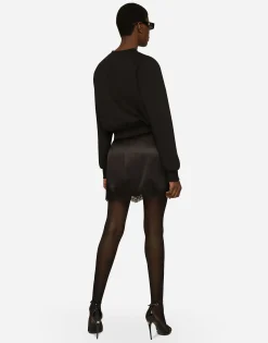 Technical jersey sweatshirt with Dolce&Gabbana tag