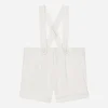 Textured jersey dungarees