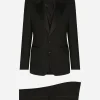 Three-piece Sicilia-fit suit in stretch wool