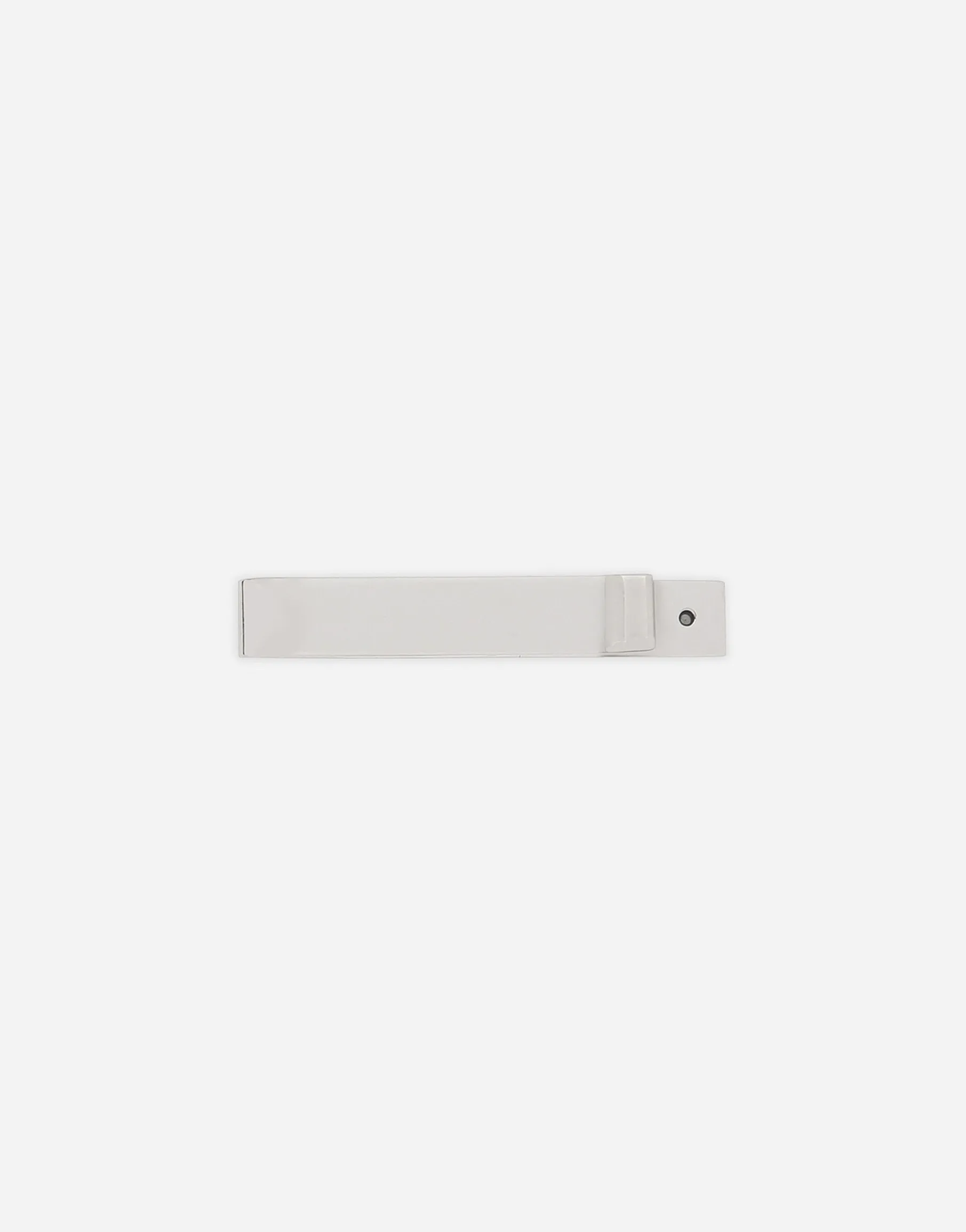 Tie clip with logo tag