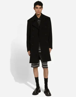 Tie-print silk jogging shorts