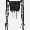 Top with laces and eyelets