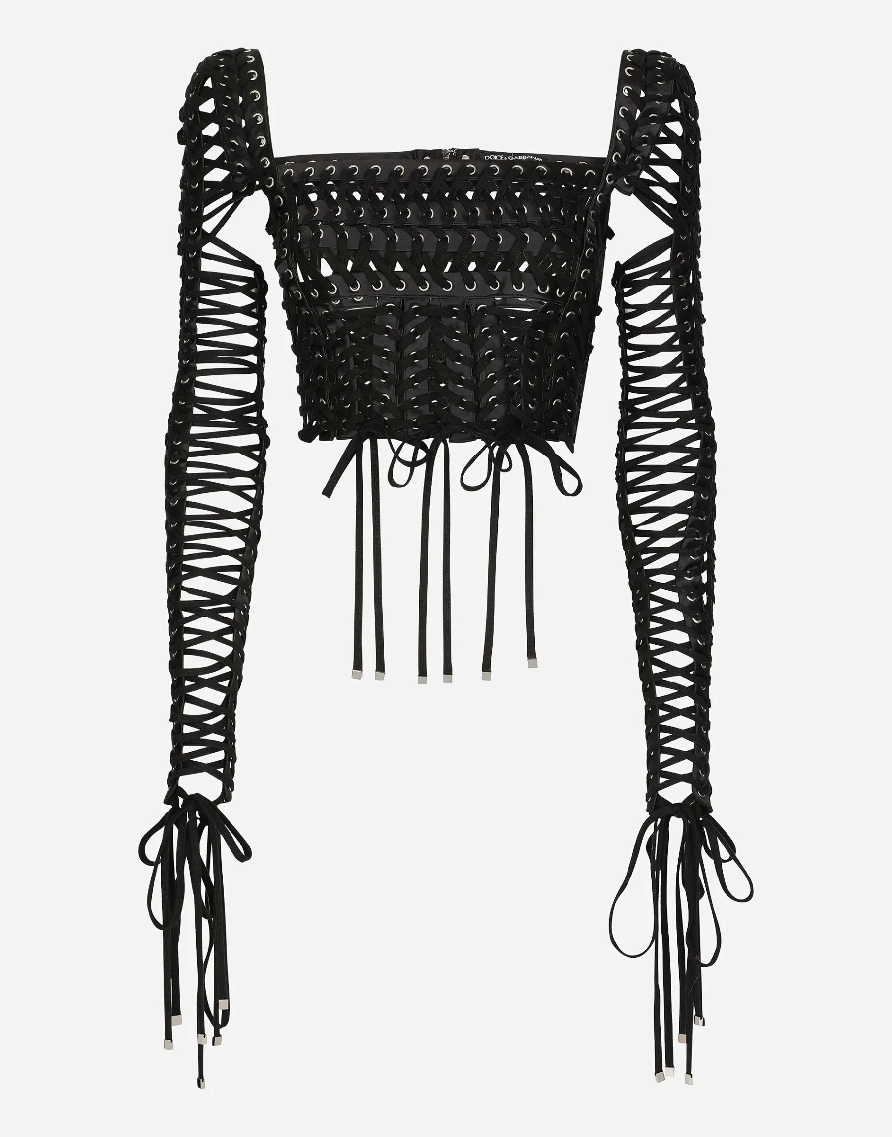 Top with laces and eyelets
