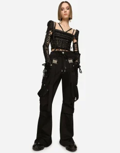 Top with laces and eyelets