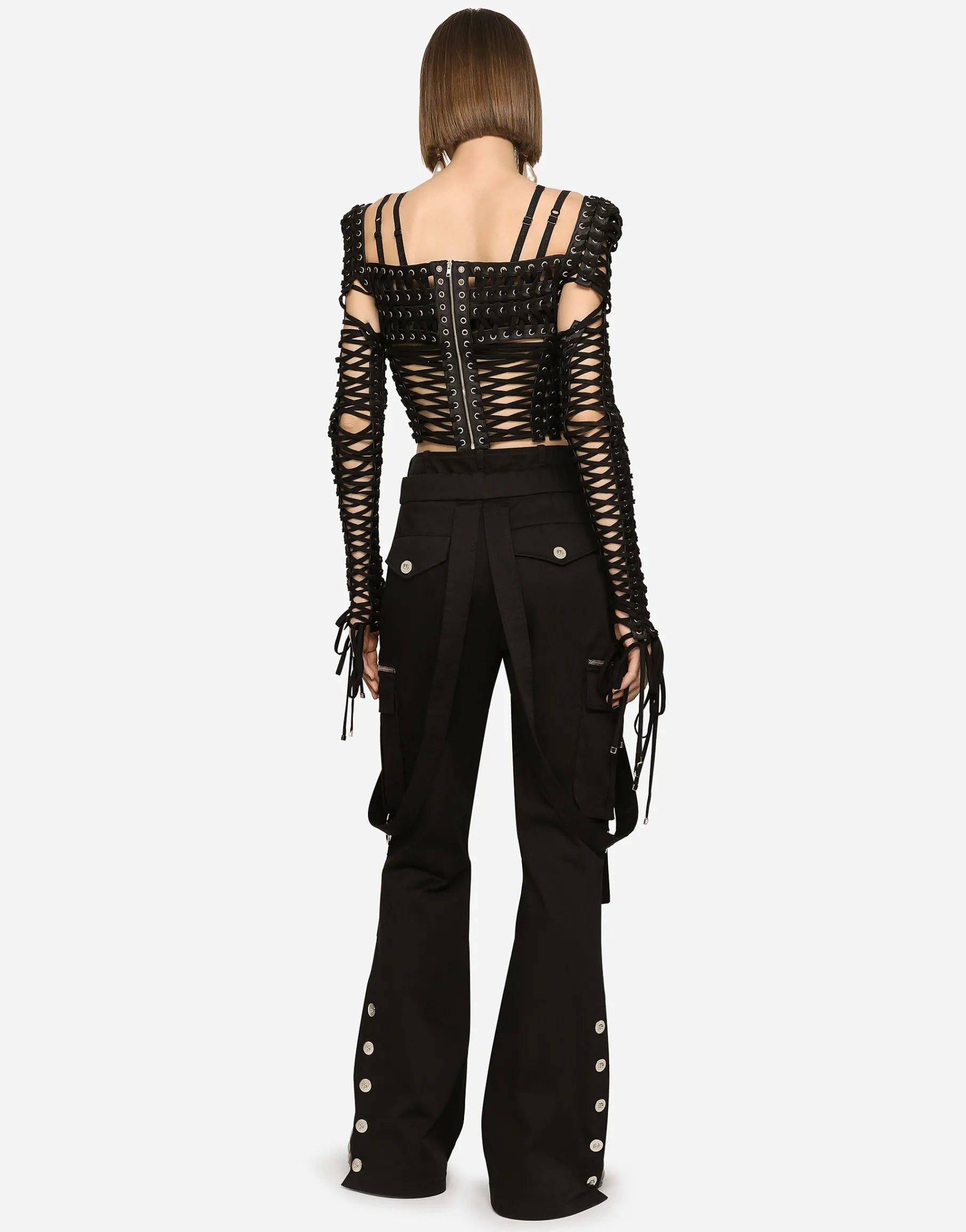 Top with laces and eyelets