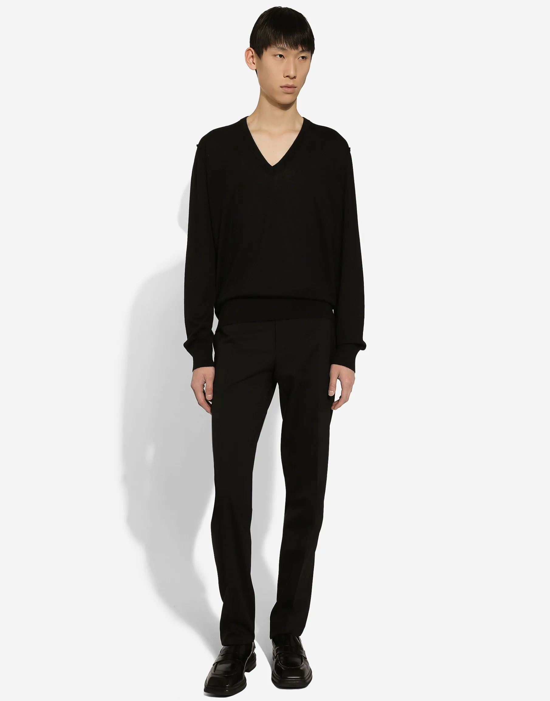 Trousers in stretch wool