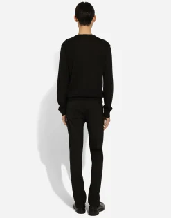 Trousers in stretch wool