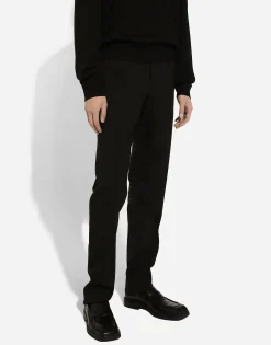 Trousers in stretch wool