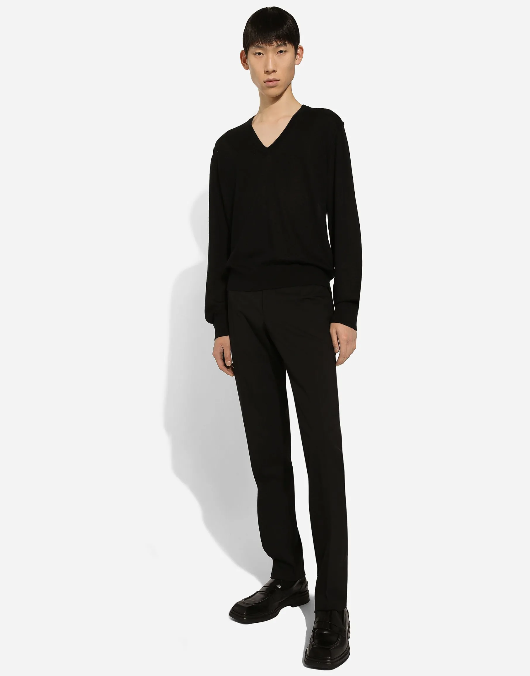 Trousers in stretch wool
