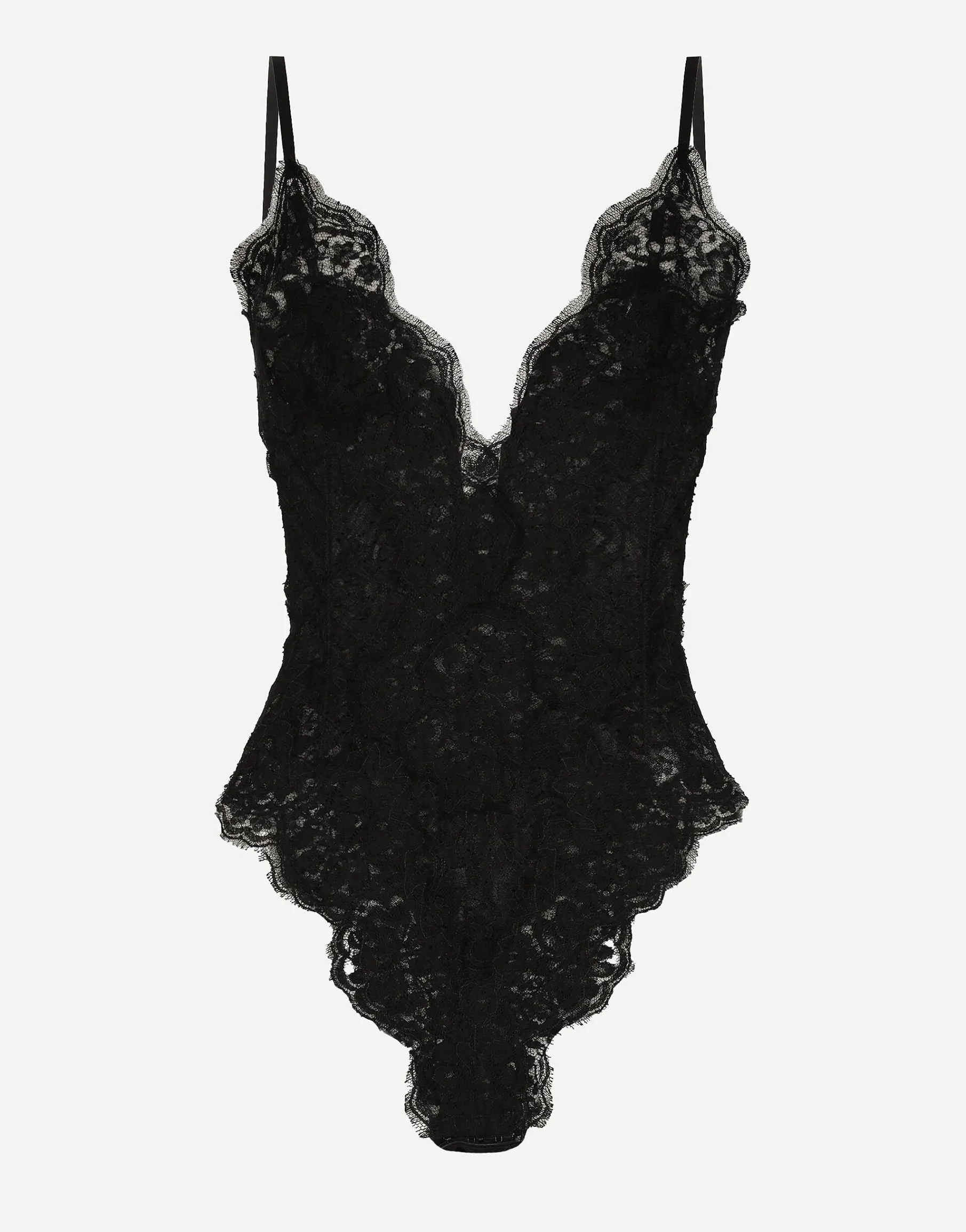 Tulle and Chantilly lace bodysuit