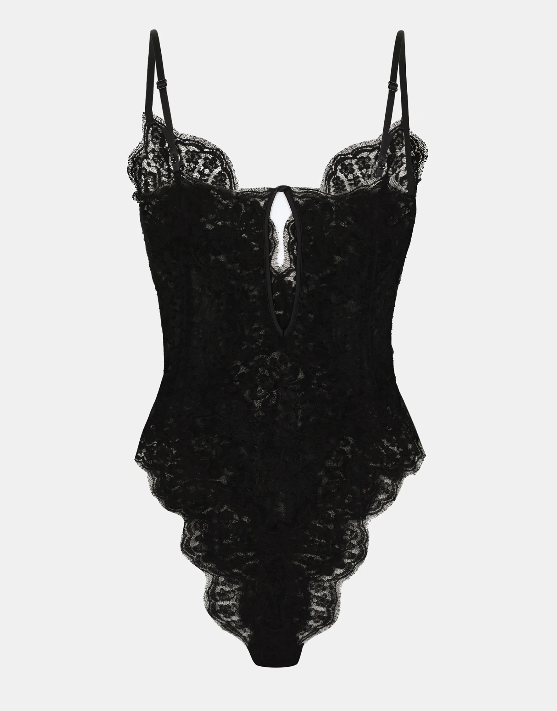 Tulle and Chantilly lace bodysuit
