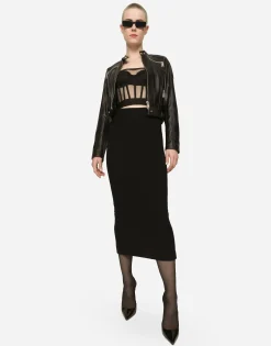 Tulle bustier top with boning