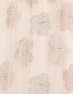 Tulle dress with 3D flowers