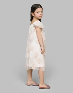 Tulle dress with 3D flowers