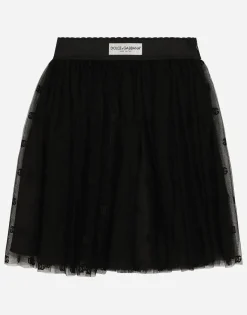 Tulle skirt with DG logo