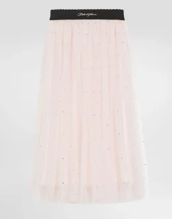 Tulle skirt with rhinestone embellishment