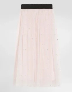 Tulle skirt with rhinestone embellishment