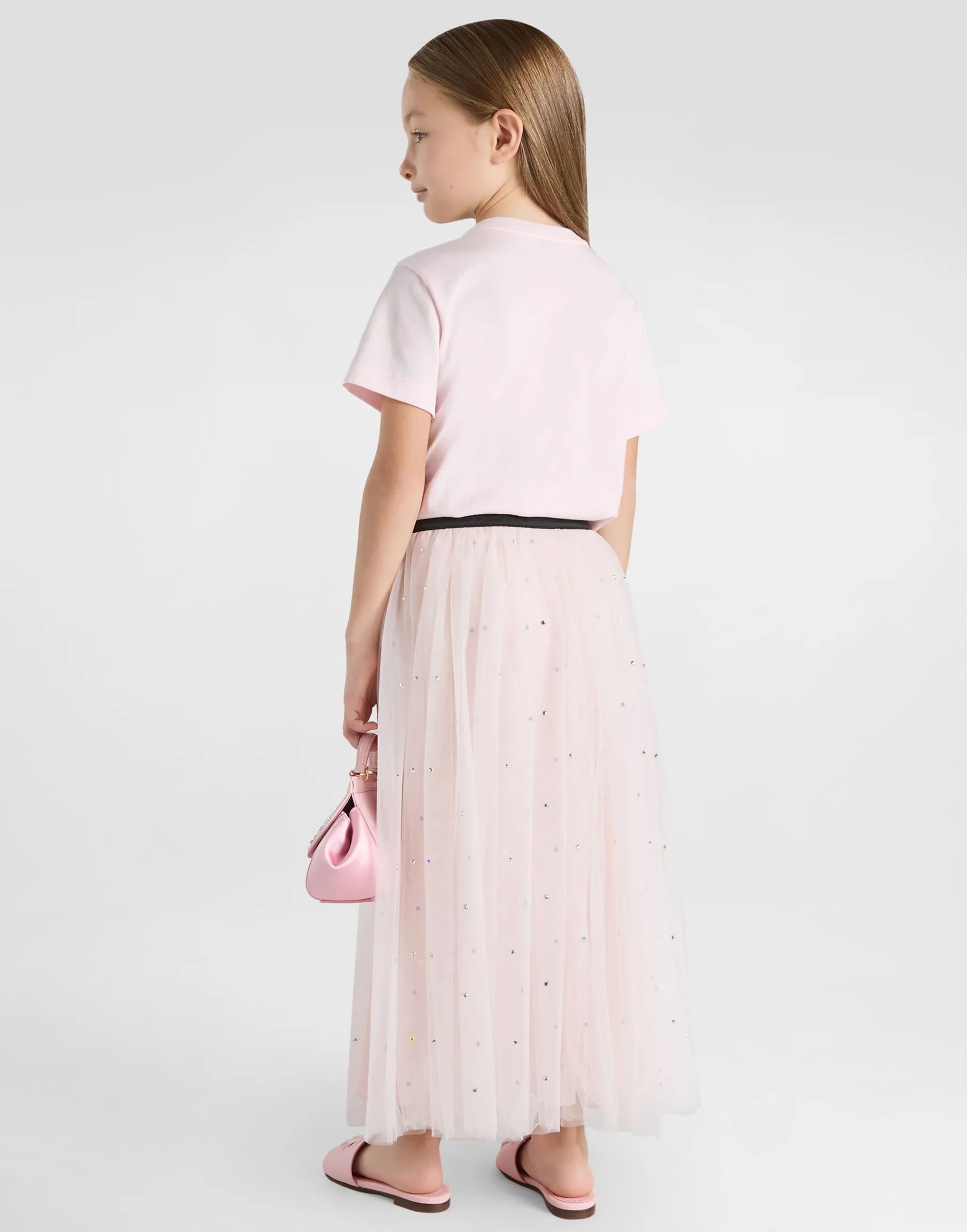 Tulle skirt with rhinestone embellishment
