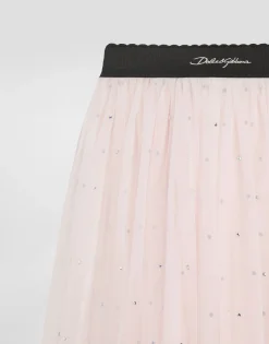 Tulle skirt with rhinestone embellishment