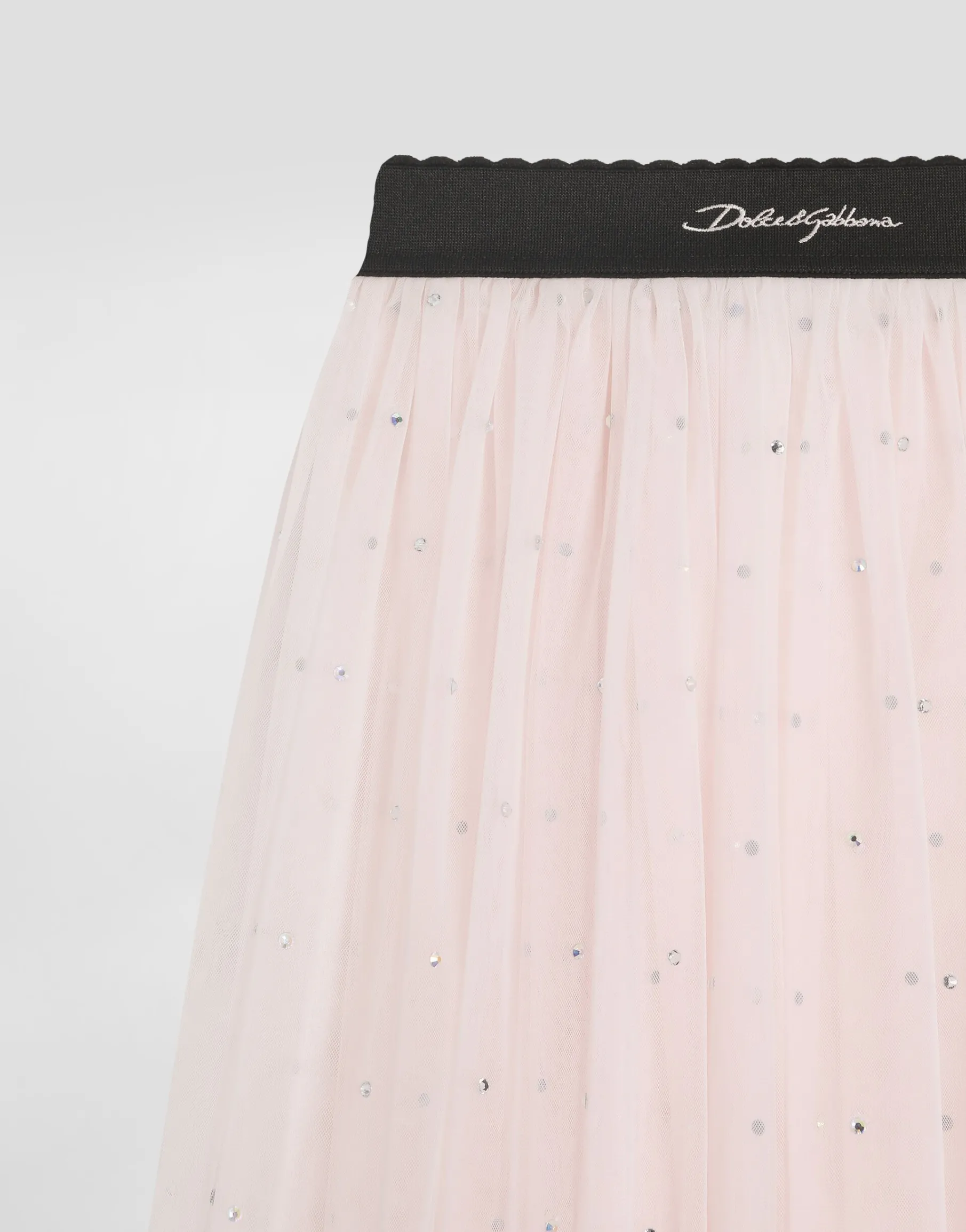 Tulle skirt with rhinestone embellishment
