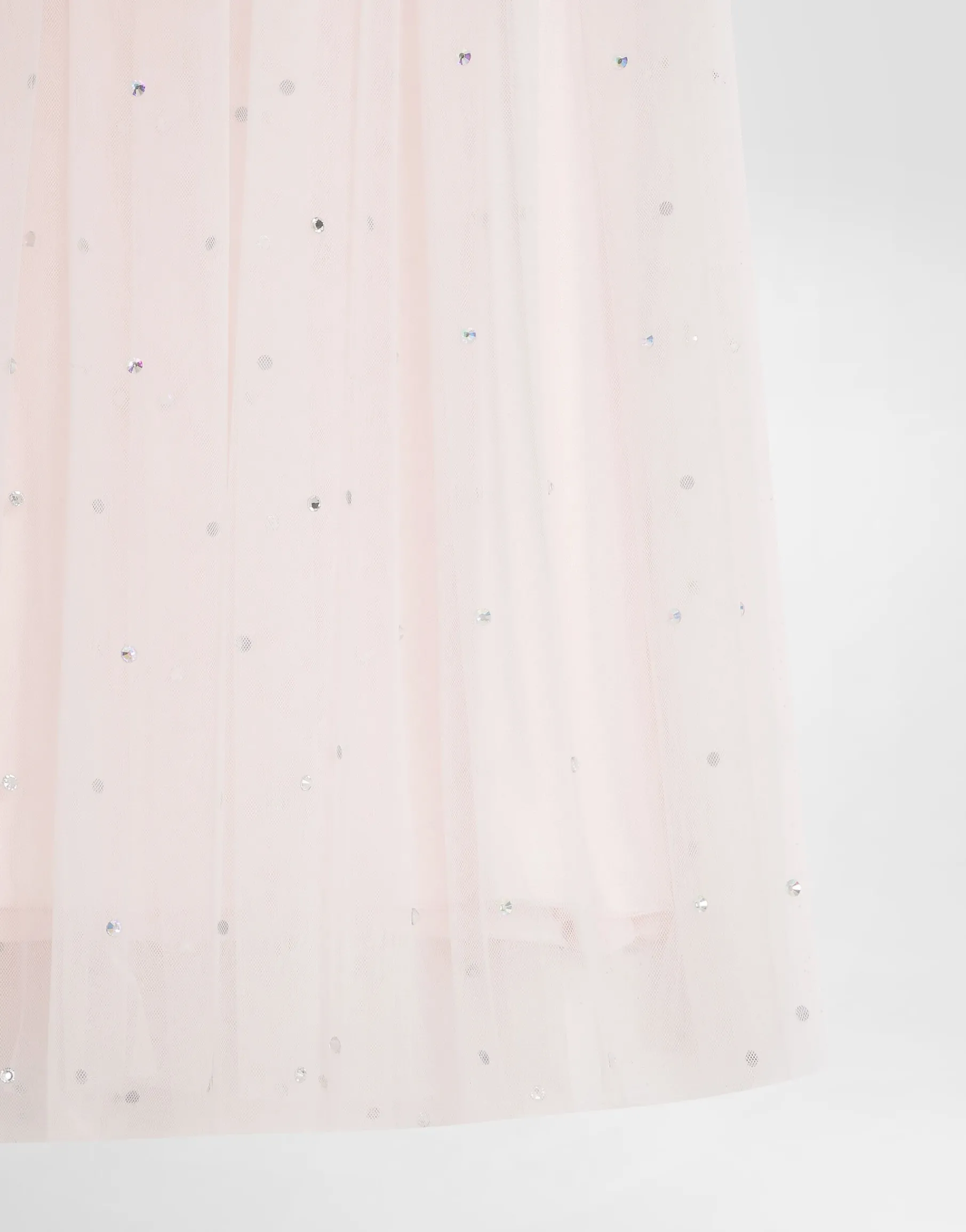 Tulle skirt with rhinestone embellishment