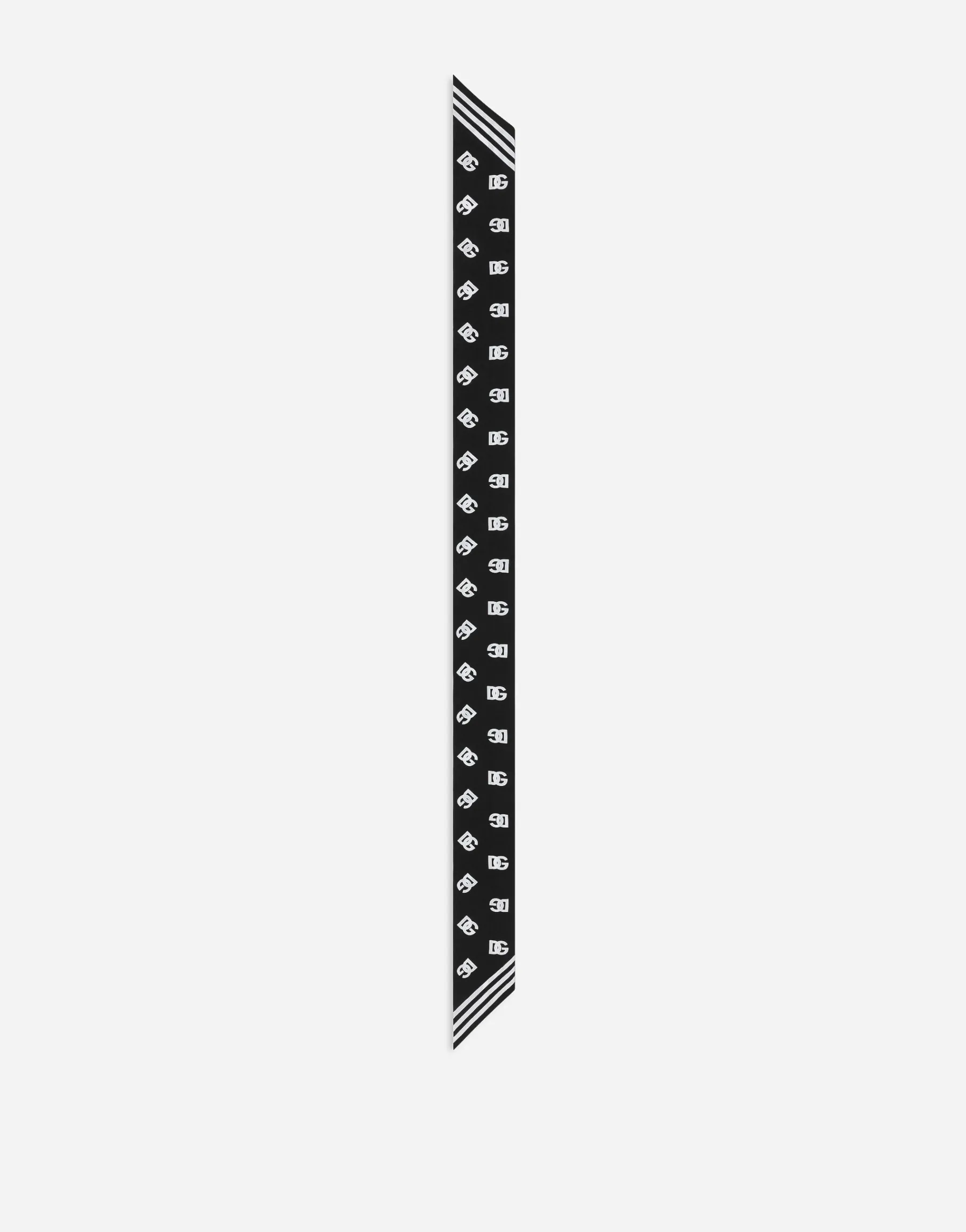 Twill headscarf with all-over DG logo print