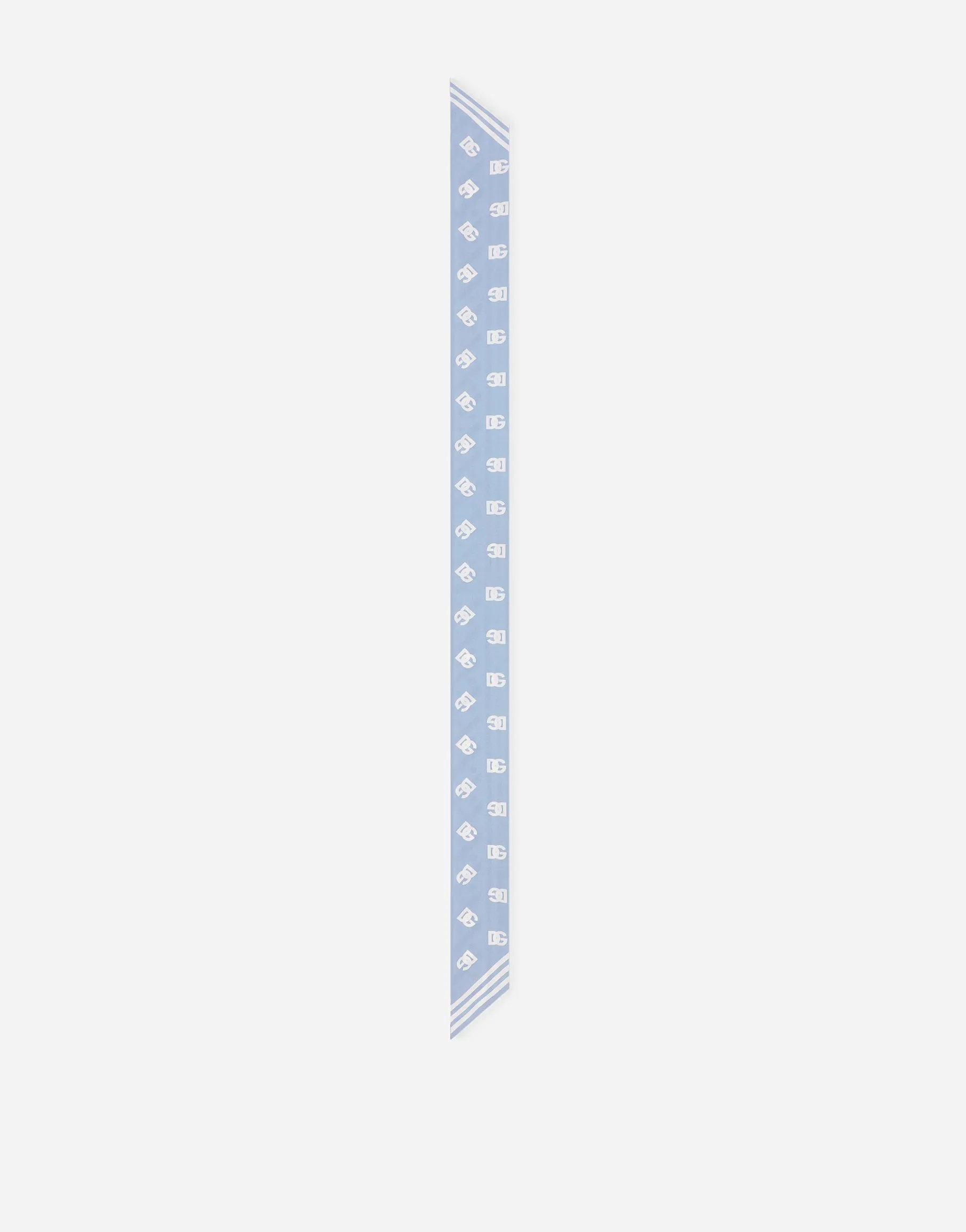 Twill headscarf with all-over DG logo print (6x100)
