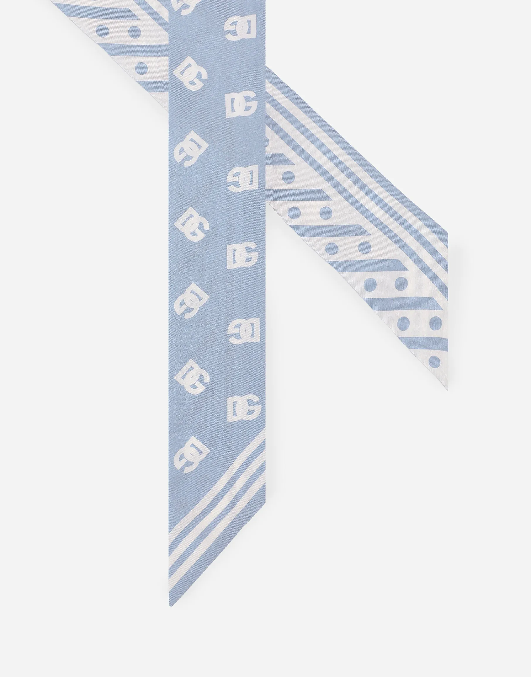 Twill headscarf with all-over DG logo print (6x100)