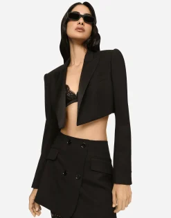 Twill mini wrap skirt