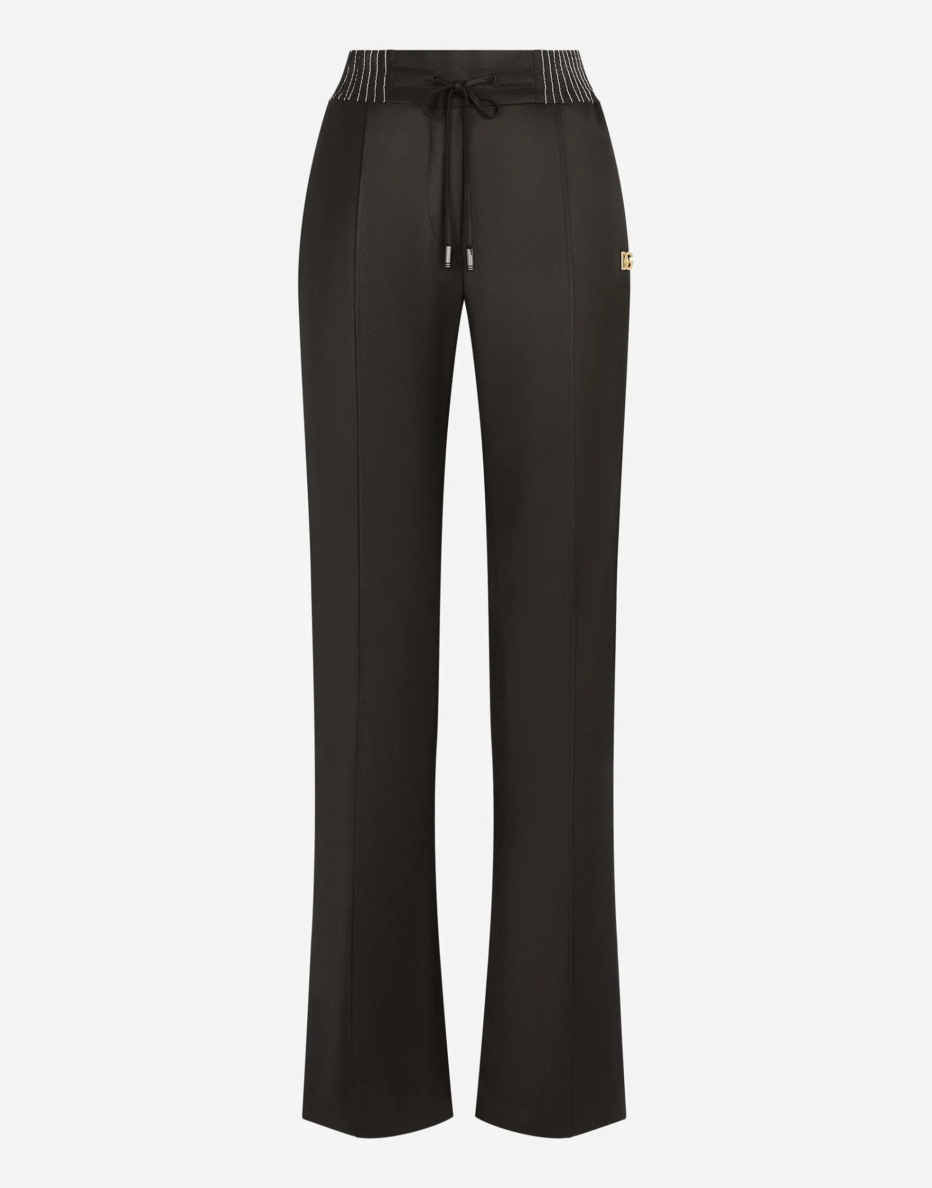Twill palazzo pants