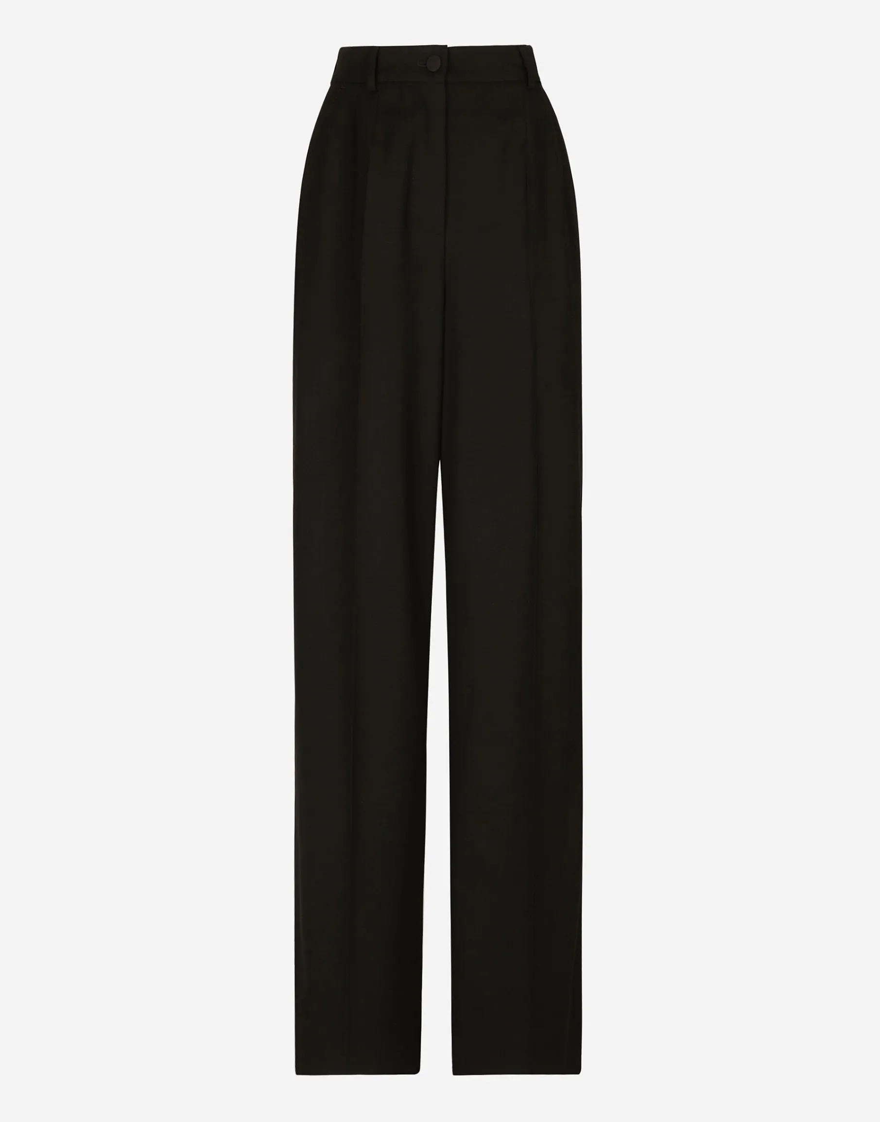 Twill palazzo pants