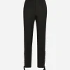 Twill pants with lacing