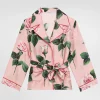 Twill shirt with rose print