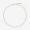 Twisted wire chain necklace in red gold 18Kt