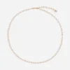 Twisted wire chain necklace in red gold 18Kt