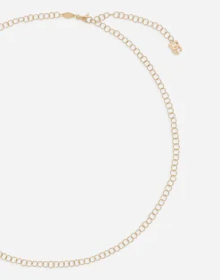 Twisted wire chain necklace in yellow gold 18Kt