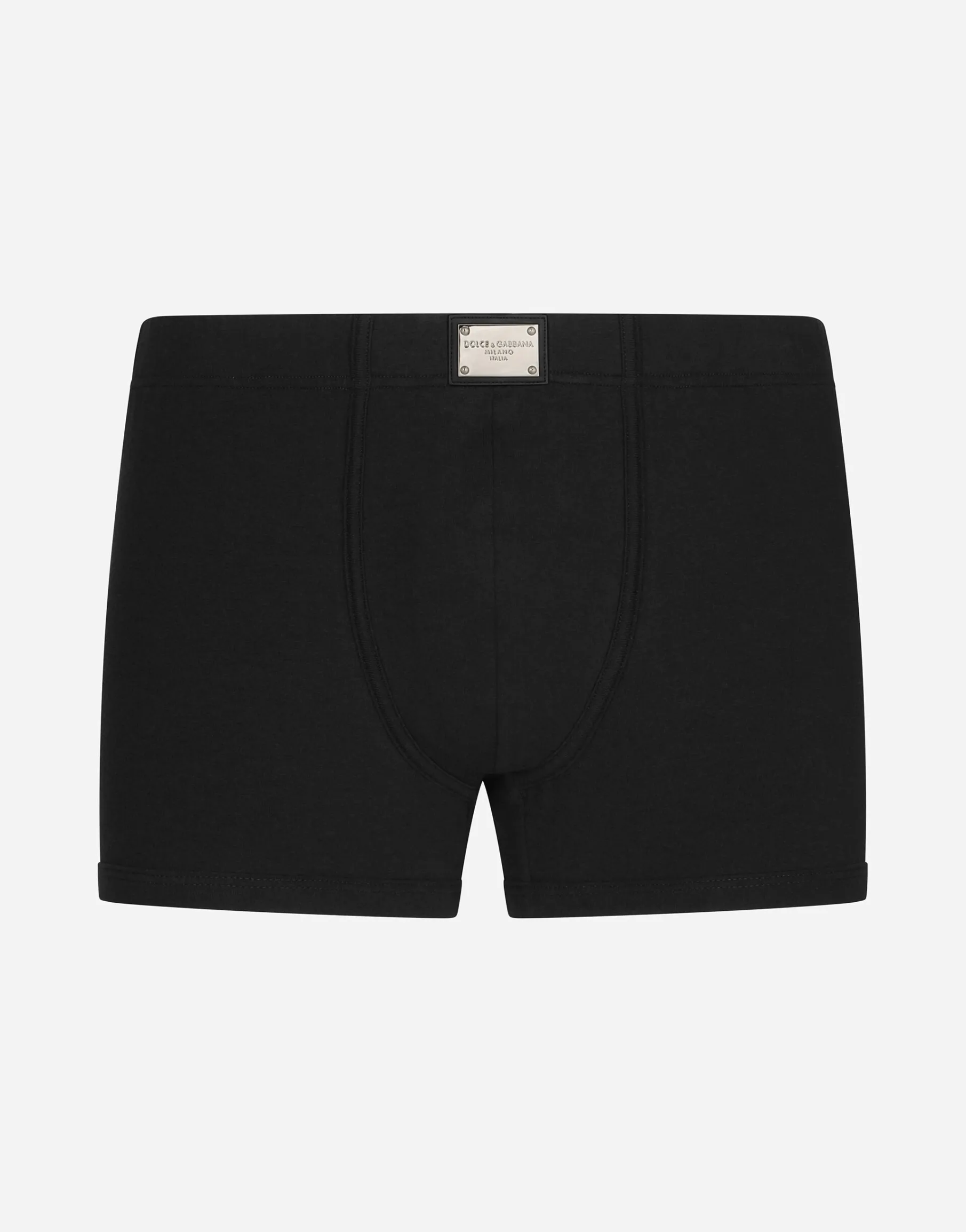 Two-way stretch boxers with logo tag
