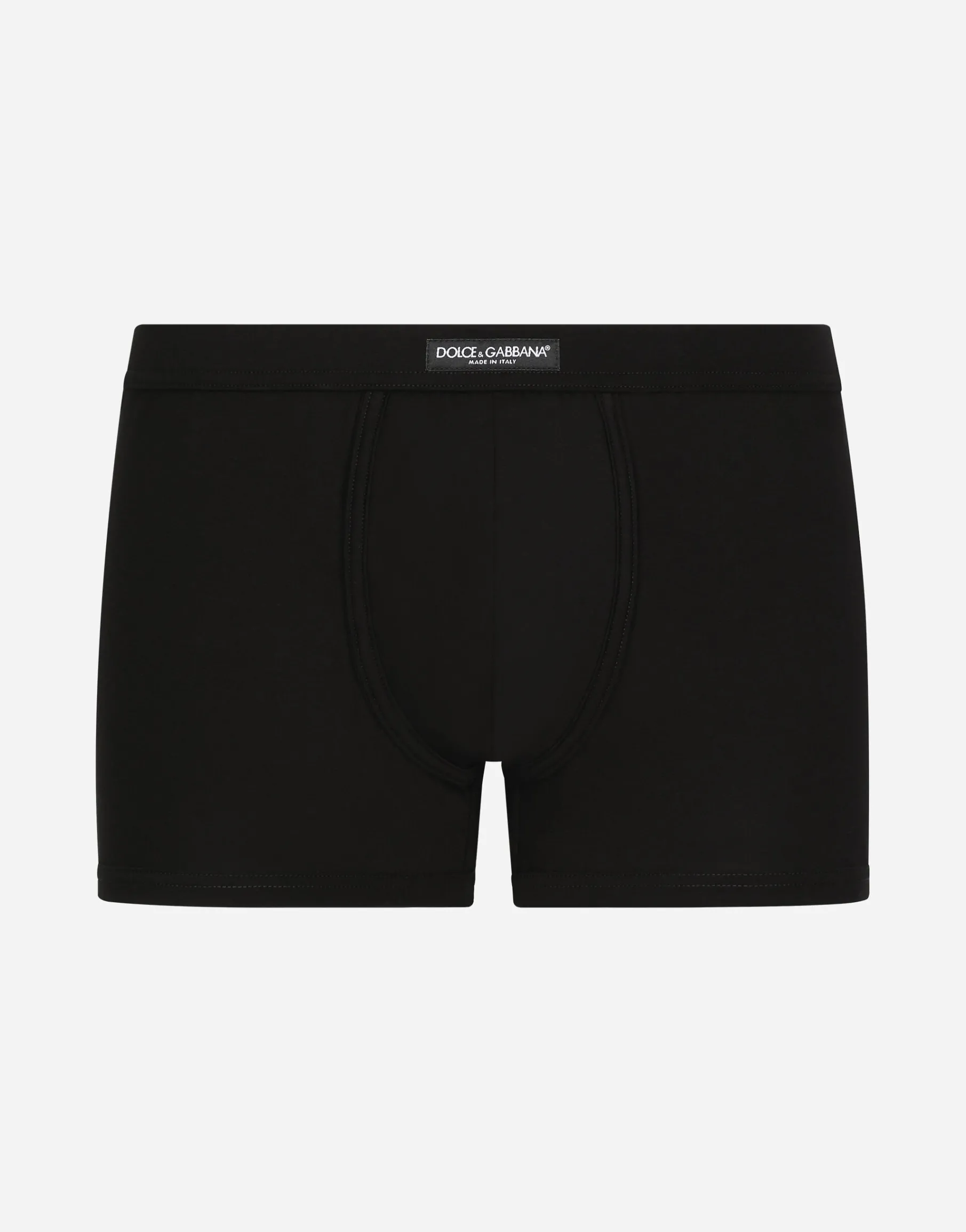 Two-way stretch jersey boxers with logo label