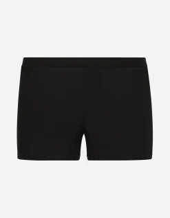 Two-way stretch jersey boxers with logo label